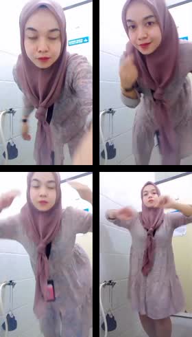 Tante hijab pink cantik